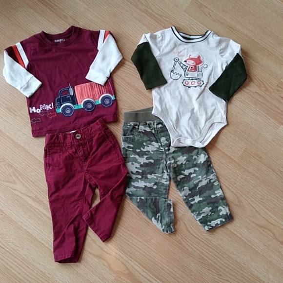 Sesame Street & Old Navy Other - Baby Boy Top & Bottom Size 12-18 Months